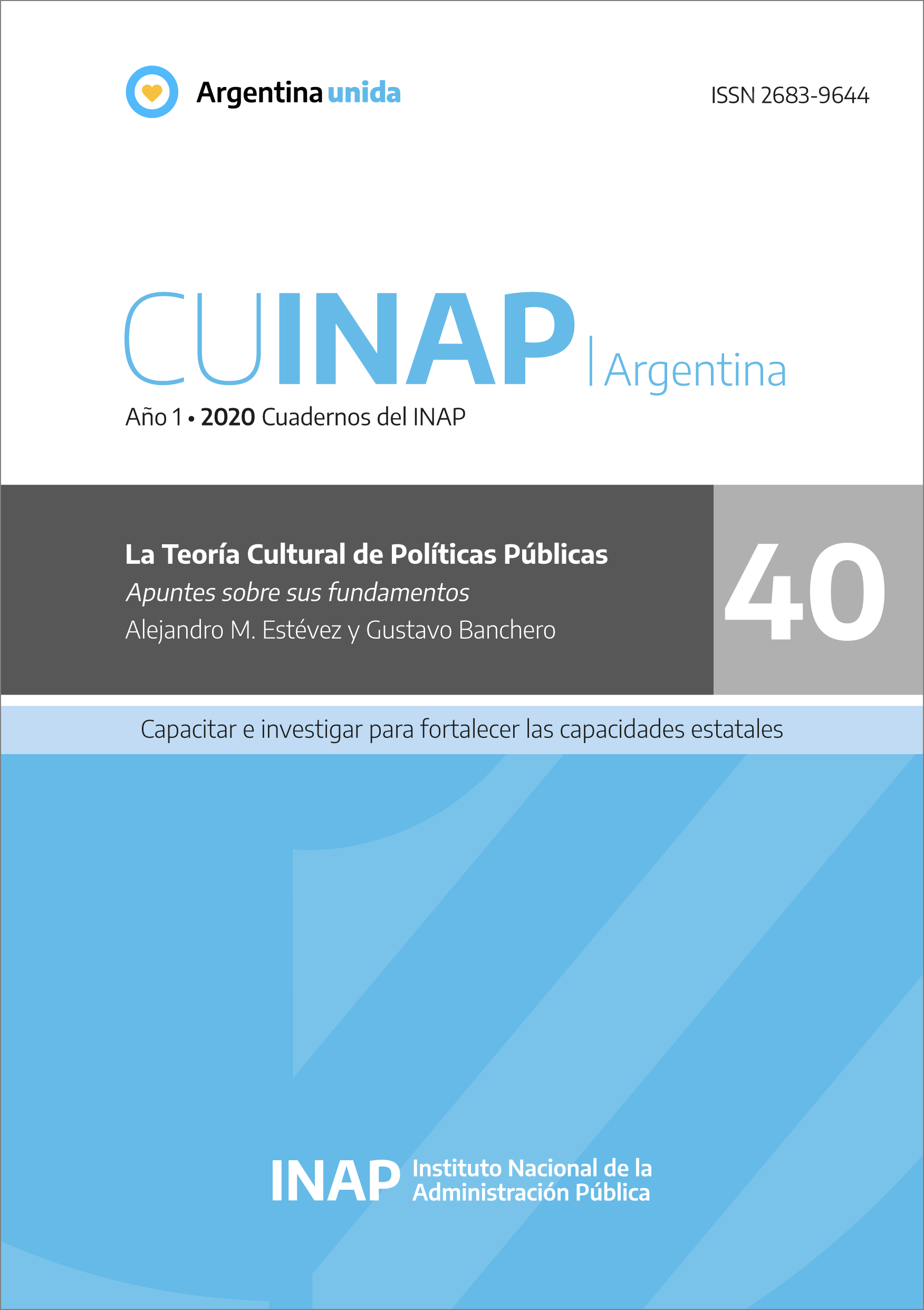 Imagen de la tapa del CUINAP número 40